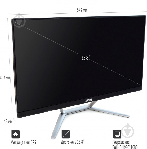 Моноблок Artline Business G44 23,8" (G44v10) black - фото 12
