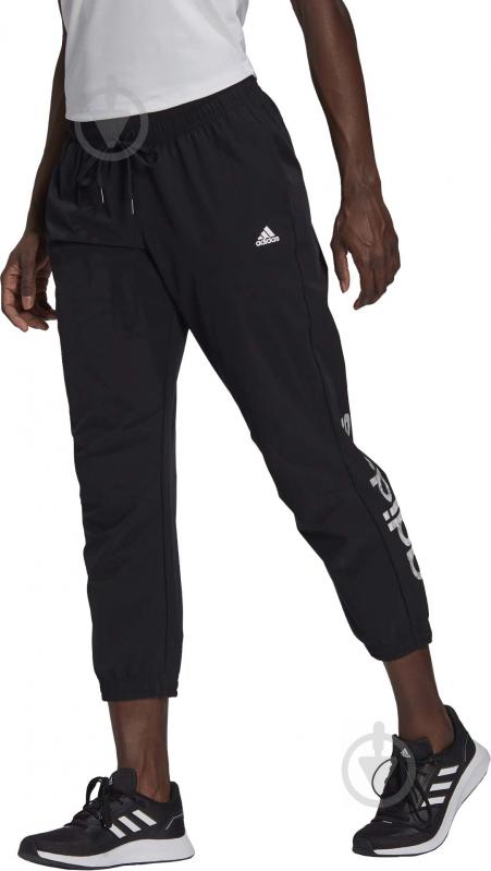 Брюки Adidas W AOP WVN PT GS8789 р. XL черный - фото 1