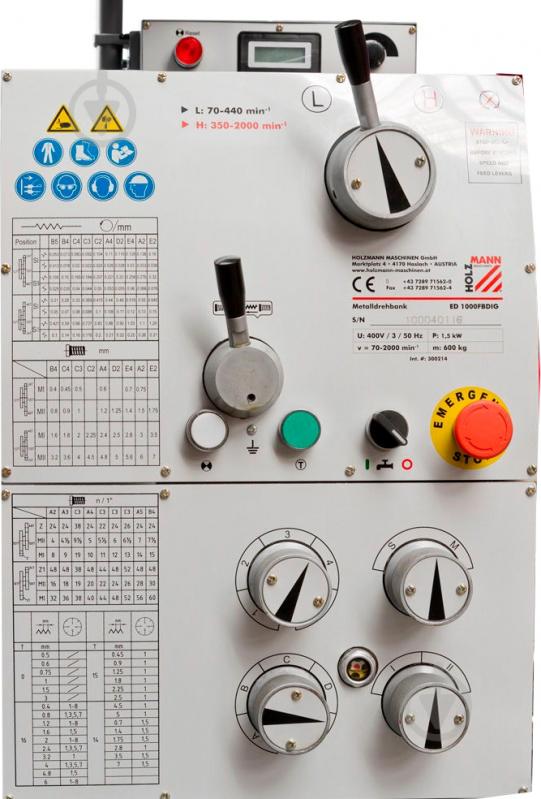 Станок токарный Holzmann ED1000FB_400V - фото 4