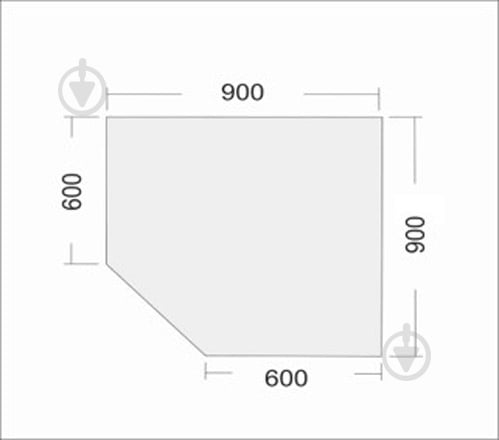 Кутовий сегмент LuxeForm L919 Стандарт вологостійкий 900x900x38 мм алахамбра - фото 2