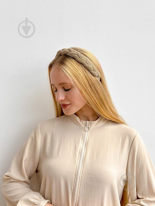 Обруч для волос MISO accessory объемный золотой - фото 2