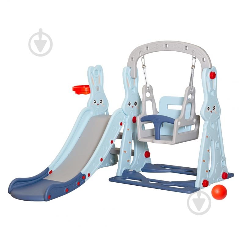 Горка Mealux Bunny KD-B261 Blue - фото 1 Горка Mealux Bunny KD-B261 Blue - фото 1
