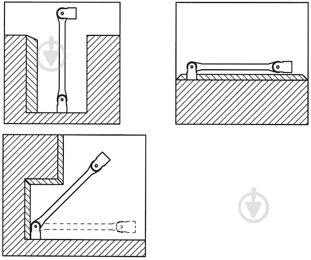 Ключ торцевой WURTH двухсторонний шарнирный WS12X13MM 0714244123 - фото 3