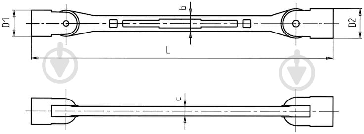 Ключ торцевой WURTH двухсторонний шарнирный WS12X13MM 0714244123 - фото 2