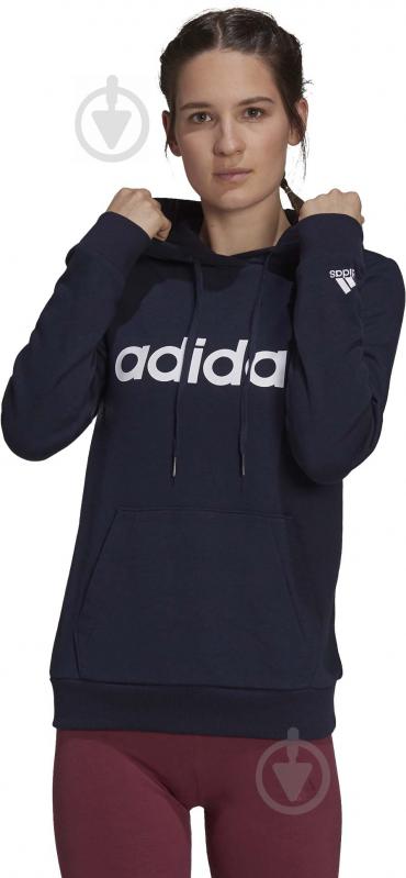 Джемпер Adidas W LIN FT HD H07797 р. M чорний - фото 2