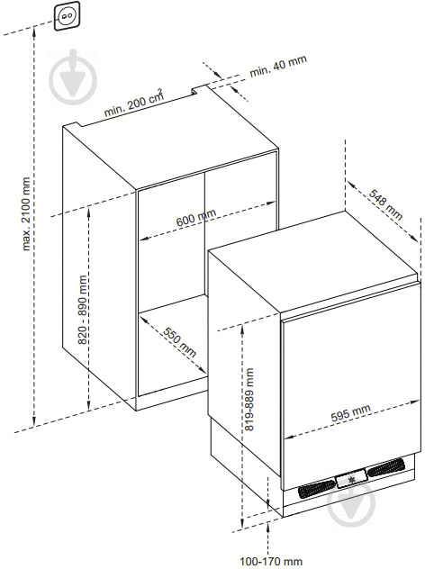 Встраиваемая морозильная камера Interline FTS 520 MWZ WA+ - фото 2