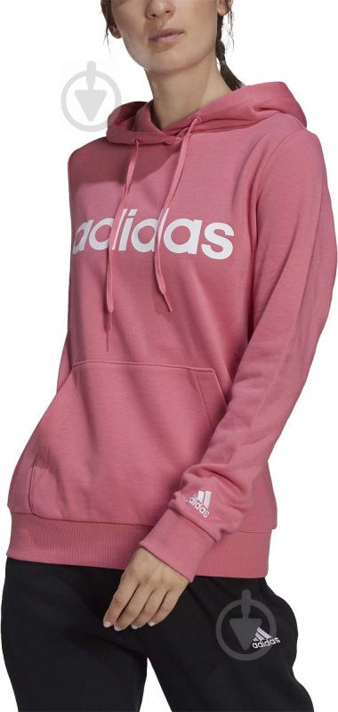 Джемпер Adidas W LIN FT HD H07801 р. XS рожевий - фото 1