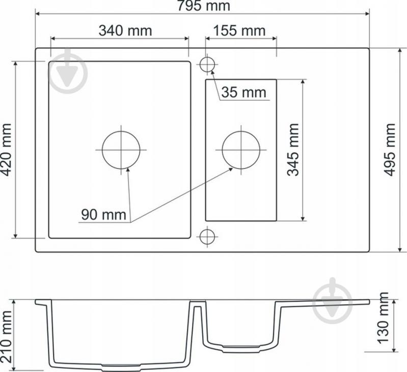 Мойка для кухни FERRUM FER.L.5KKO Sink Quality - фото 4