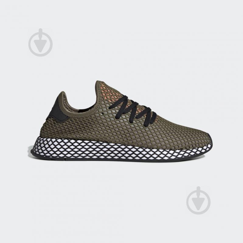 Кроссовки мужские демисезонные Adidas DEERUPT RUNNER BD7894 р.42 2/3 оливковые - фото 1