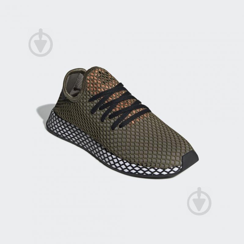 Кроссовки мужские демисезонные Adidas DEERUPT RUNNER BD7894 р.42 2/3 оливковые - фото 4