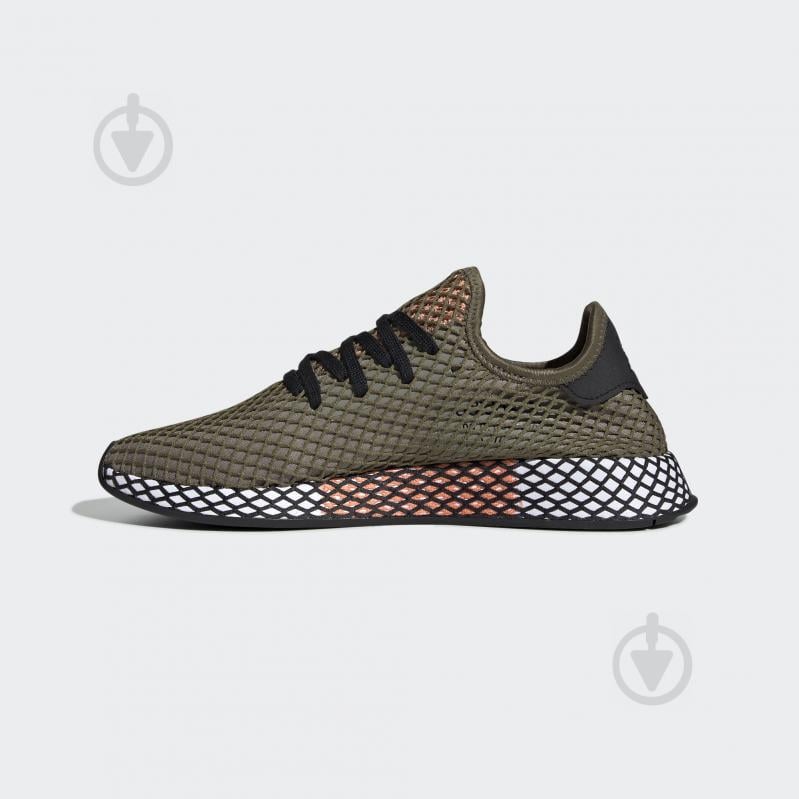 Кроссовки мужские демисезонные Adidas DEERUPT RUNNER BD7894 р.42 2/3 оливковые - фото 6