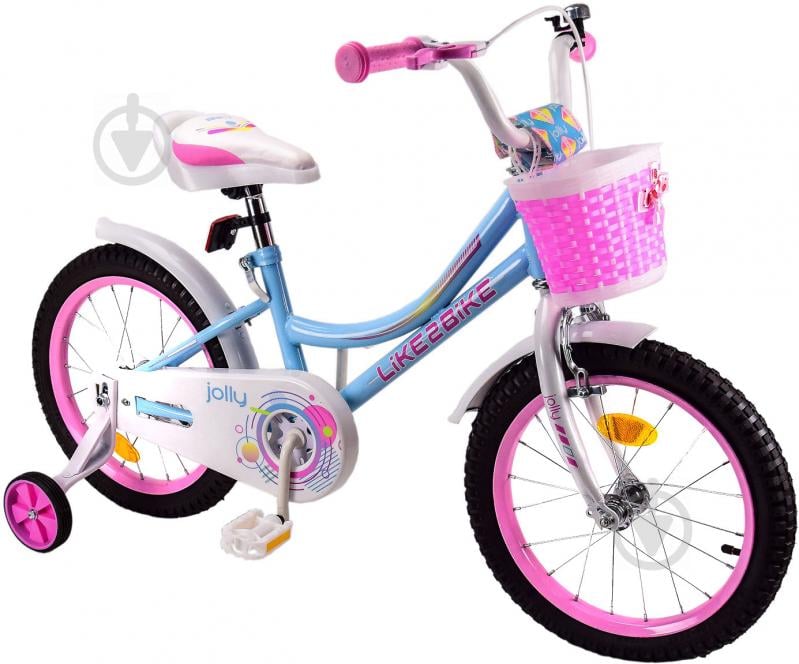 Велосипед детский Like2bike 2-колесный 14'' Jolly голубой 211408 - фото 1