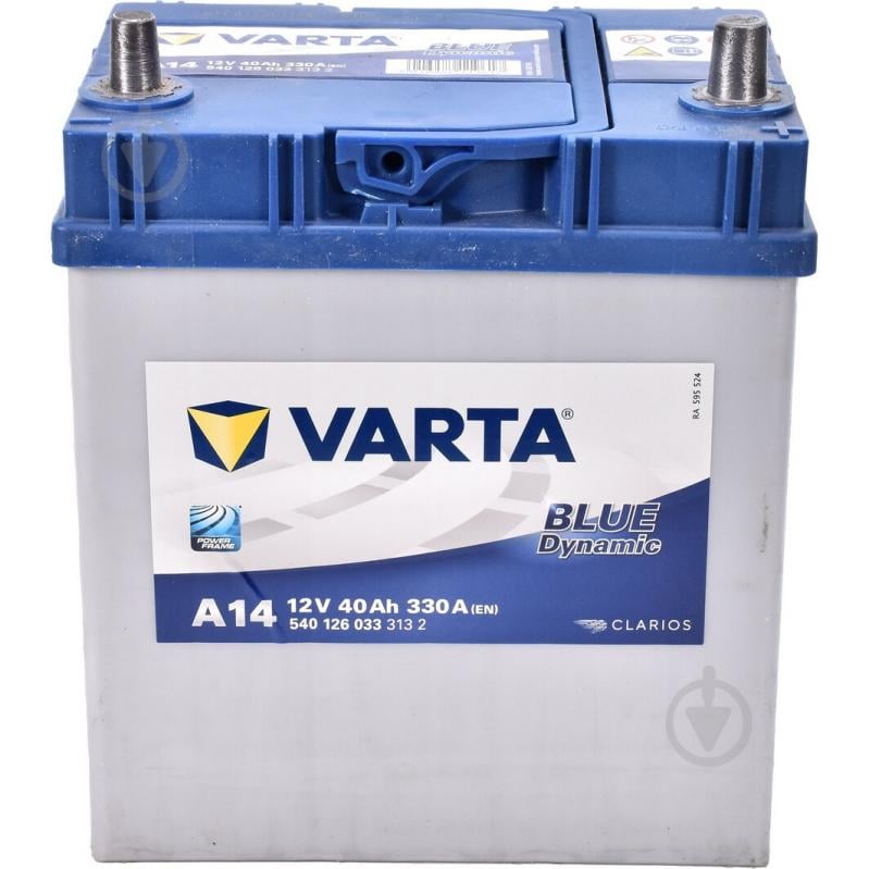 Акумулятор автомобільний Varta Blue Dynamic 40Ah 330A 12V 540126033 «+» праворуч (540126033) - фото 1