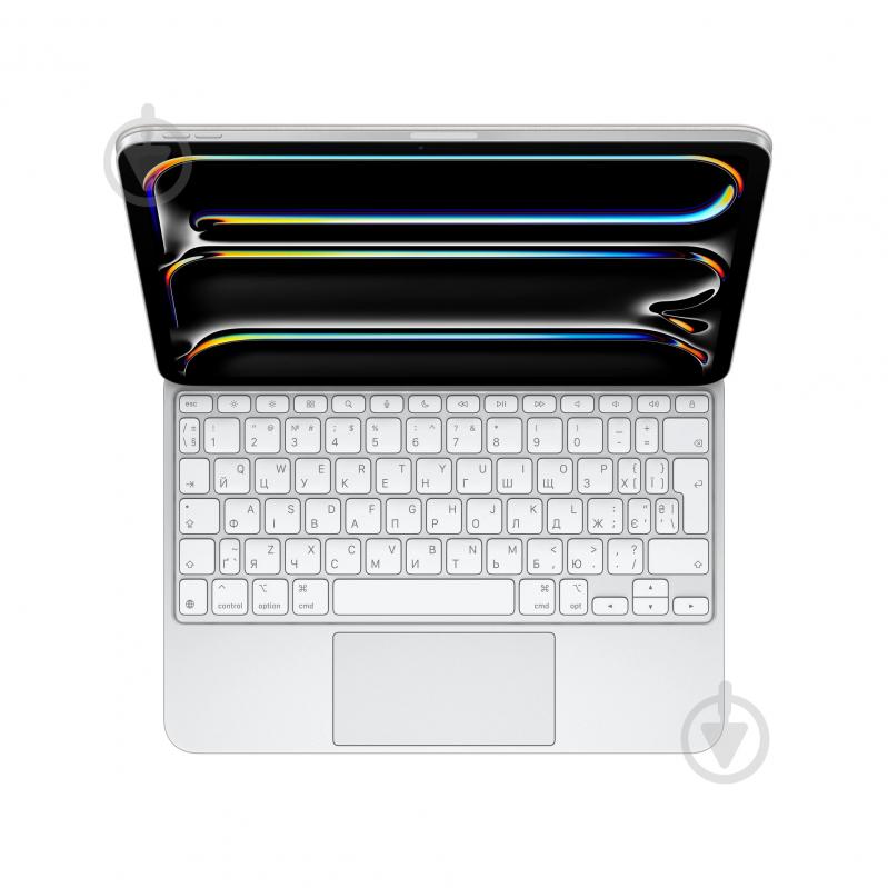 Чохол-клавіатура Apple Magic Keyboard for Apple iPad Pro 11" (M4) white (MWR03UA/A) Ukrainian - фото 5