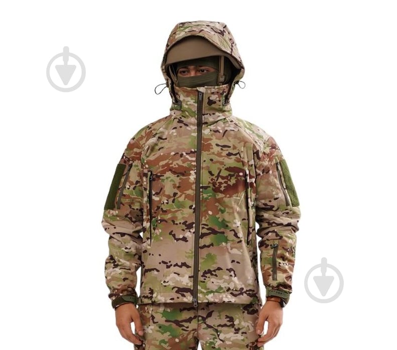 Куртка демисезонная PROF 4.5.0 тактическая SOFT SHELL PR_KSM_366264 р.XXL multicam - фото 1