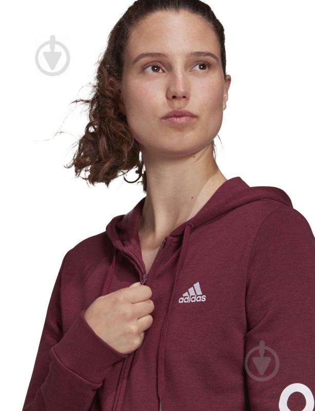 Джемпер Adidas W LIN FT FZ HD H07820 р. XS червоний - фото 7