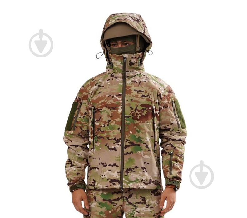 Куртка демисезонная PROF 4.5.0 тактическая SOFT SHELL PR_KSM_366265 р.3XL multicam - фото 1