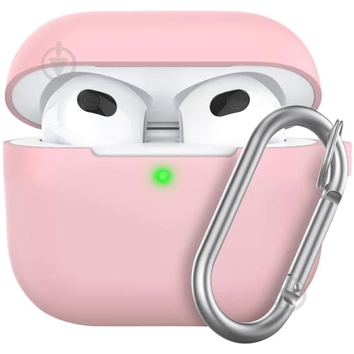 Чехол для наушников KeyBudz Elevate Series Keychain Blush pink AP3_S5_BPK for Apple AirPods 3 - фото 1