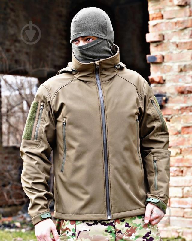 Куртка демісезонна PROF 4.5.0 SOFT SHELL Олива PR_PM_366565 р.XXL олива - фото 8
