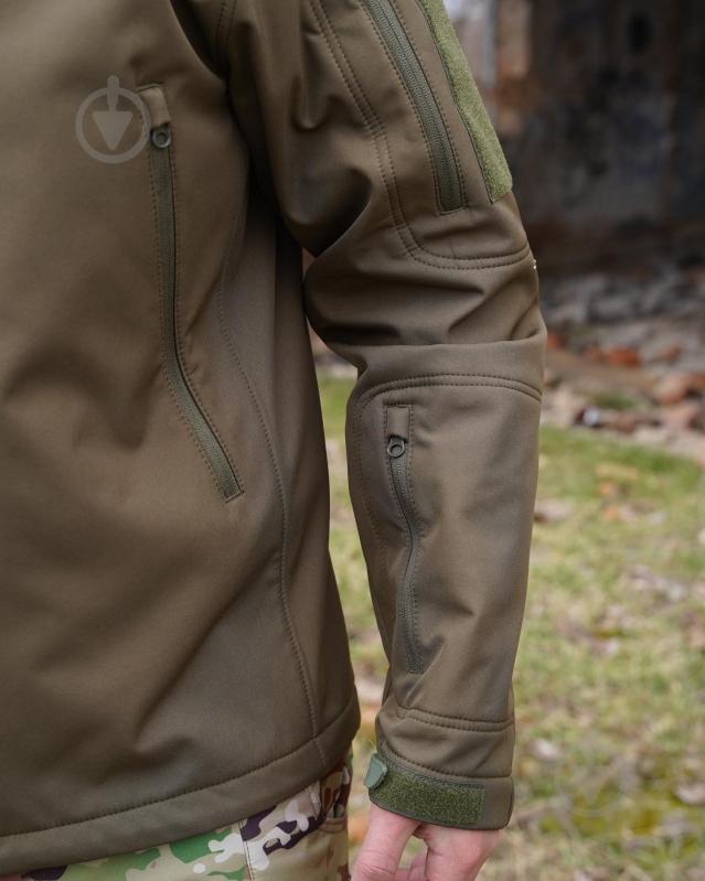 Куртка демісезонна PROF 4.5.0 SOFT SHELL Олива PR_PM_366565 р.XXL олива - фото 6