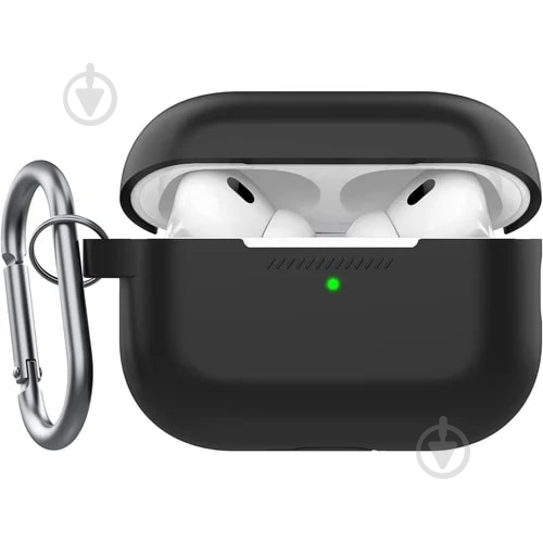 Чехол для наушников KeyBudz Elevate Series Keychain black APP2_S8_BLK for AirPods Pro 2 - фото 1