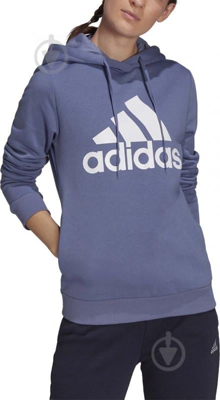 Джемпер Adidas W BL FL HD H07888 р. 2XL фіолетовий - фото 1