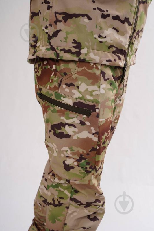 Брюки тактические PROF 4.5.0 SOFT SHELL Мультикам р. XXXL multicam (PR_SHSM_902382) - фото 6