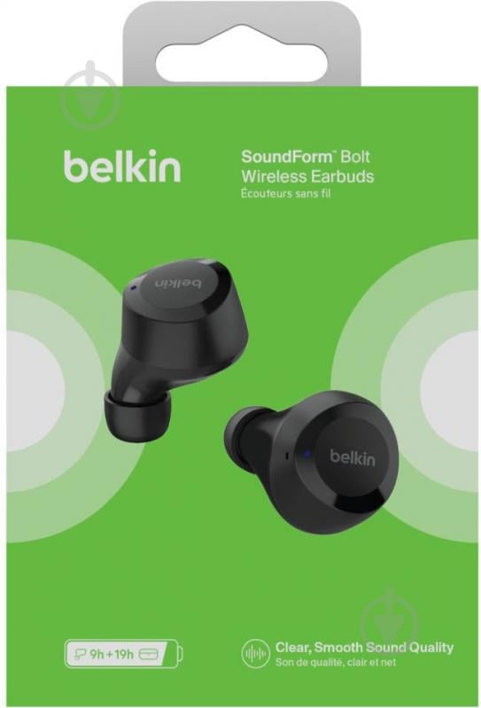 Наушники Belkin Soundform Bolt True Wireless Black (AUC009BTBLK) - фото 7