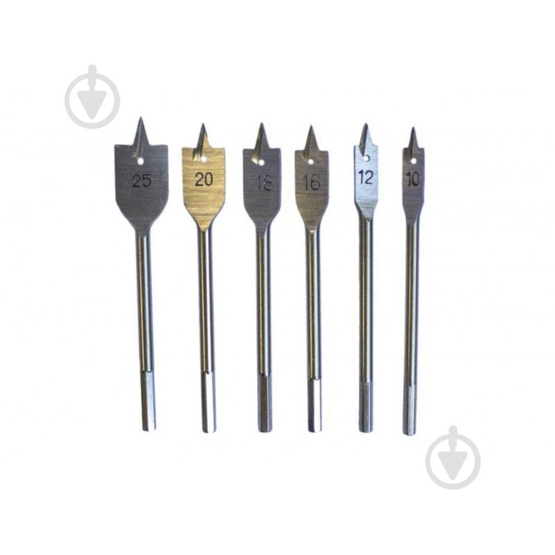 Набір свердел по дереву перових Forsage 7 шт. F-3258 - фото 2 Набір свердел по дереву перових Forsage 7 шт. F-3258 - фото 2