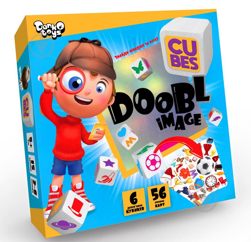 Гра настільна Danko Toys Doobl Image Cubes (укр) DBI-04-01U - фото 1