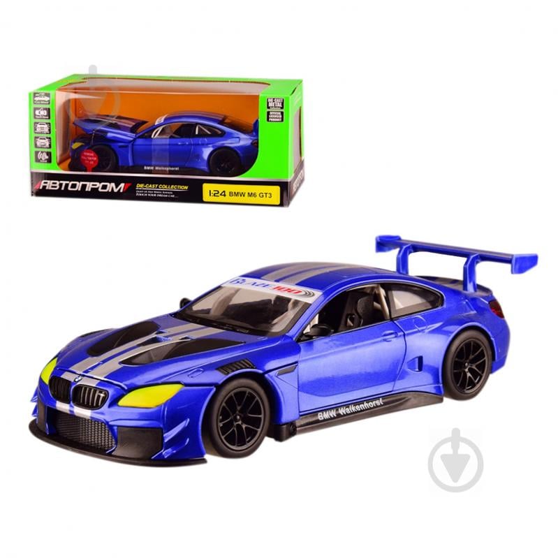 Машинка Автопром 1:24 BMW M6 GT3 68255B - фото 1