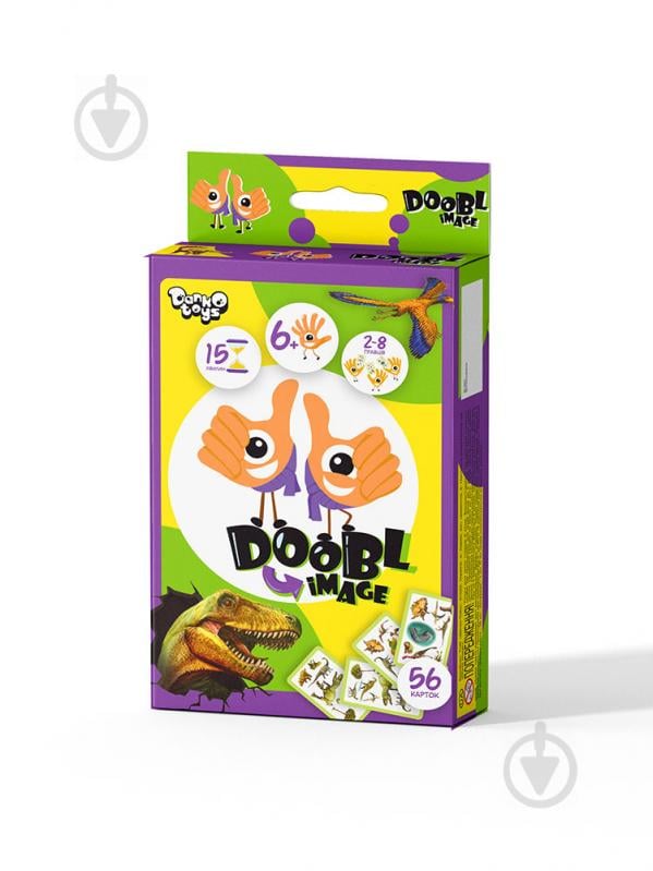 Гра настільна Danko Toys Doobl Image Dino 80 (укр) DBI-02-05U - фото 1