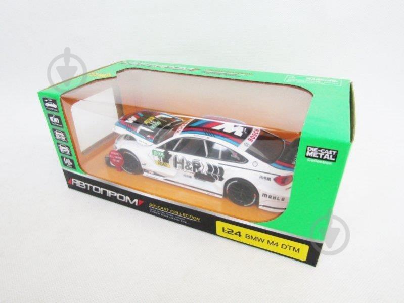 Машинка Автопром 1:24 BMW M4 DTM 68256B - фото 3 Машинка Автопром 1:24 BMW M4 DTM 68256B - фото 3