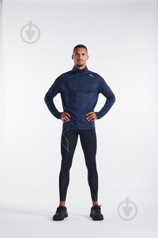 Джемпер 2XU Ignition 1/4 Zip MR7318a_MDN/SRF р.2XL синий - фото 5