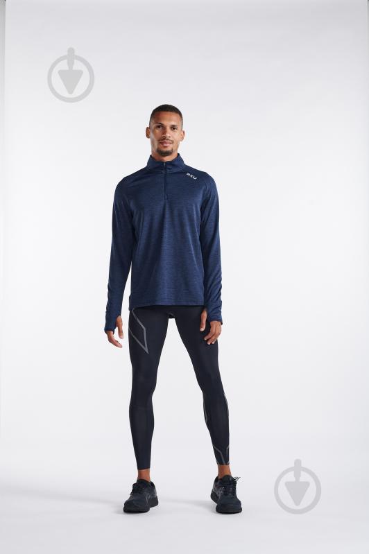 Джемпер 2XU Ignition 1/4 Zip MR7318a_MDN/SRF р.2XL синий - фото 6