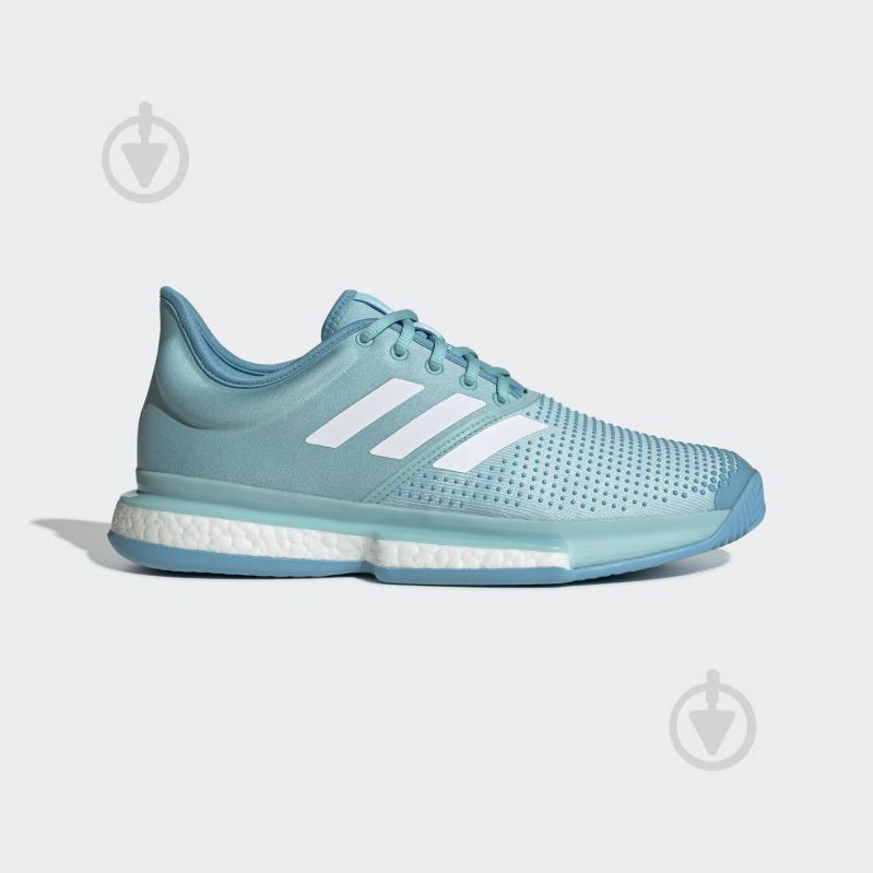 Кросівки чоловічі Adidas SoleCourt Boost M x Parley CG6339 р.40 2/3 бірюзові - фото 1