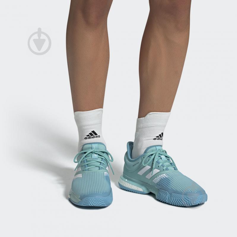 Кросівки чоловічі Adidas SoleCourt Boost M x Parley CG6339 р.41 1/3 бірюзові - фото 11