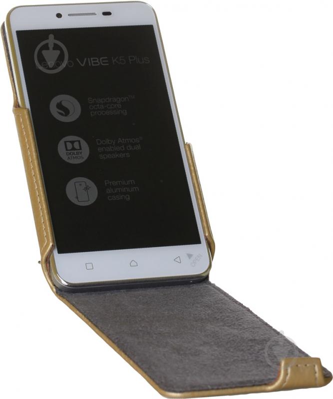 Чехол-флип RED POINT Flip Case для Lenovo K5 Plus (A6020) gold (ФК.88.З.09.23.000) - фото 3