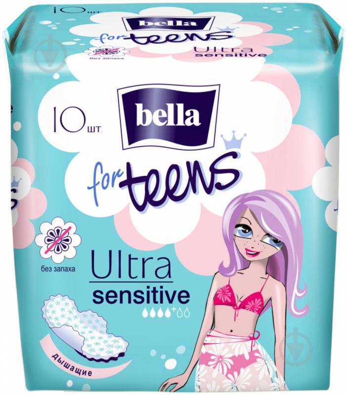 Прокладки гігієнічні Bella for Teens Ultra Sensitive mini 10 шт. - фото 1