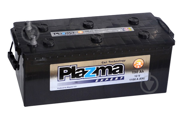 Аккумулятор автомобильный PLAZMA Expert 190Ah 110A 12V «+» слева - фото 1