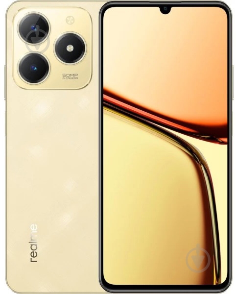 Смартфон Realme C61 8/256GB sparkle gold (RMX3930 8/256 SPARK. GOLD) - фото 1