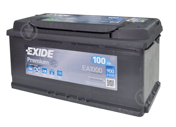 Аккумулятор автомобильный EXIDE 100Ah 900A 12V «+» справа - фото 1