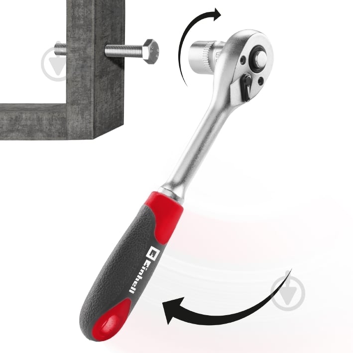 Набір торцевих головок Einhell з трещіткою і біт L-Case 37 шт. 109022 - фото 10