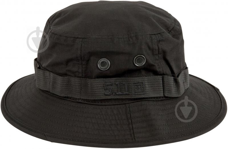 Панама 5.11 Tactical ТАКТИЧНА "BOONIE HAT" 89422 M/Lр. чорний - фото 1