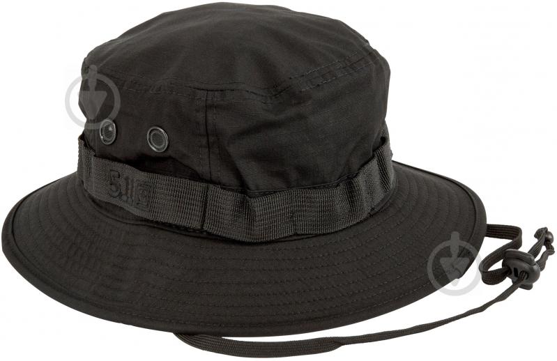 Панама 5.11 Tactical ТАКТИЧНА "BOONIE HAT" 89422 M/Lр. чорний - фото 2