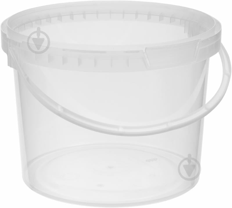 Ведро обычное Пласт-Бокс круглое 3 л прозрачный - фото 1