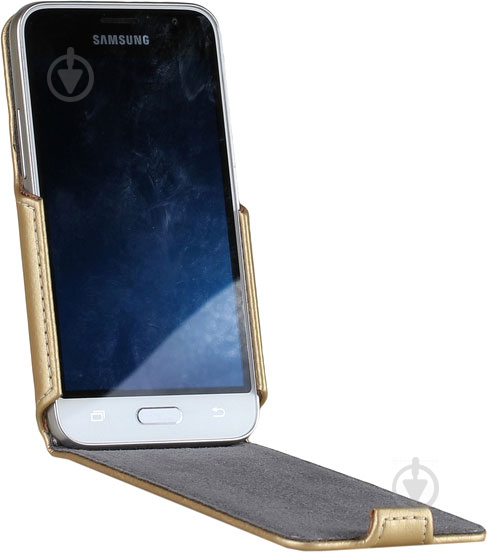 Чехол-флип RED POINT Flip case для Samsung Galaxy J1 J120 gold - фото 3