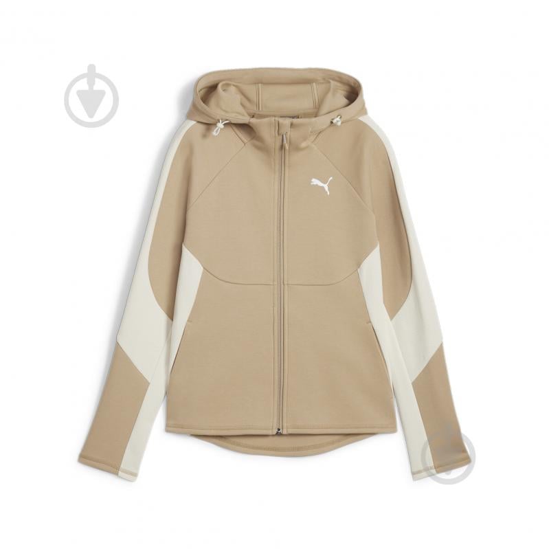 Джемпер Puma EVOSTRIPE FZ Hoodie 67787883 р.XS бежевий - фото 1