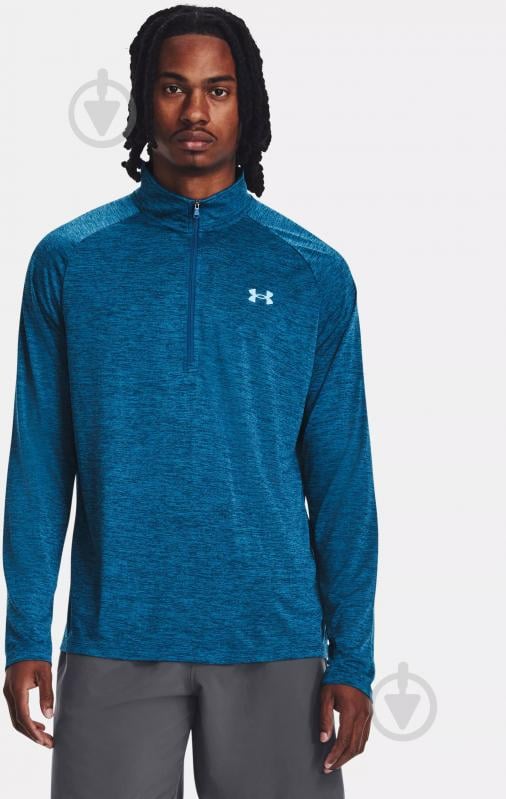 Джемпер Under Armour UA TECH 2.0 1/2 ZIP 1328495-426 р.S-M синий - фото 1