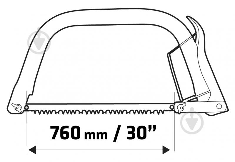 Пилка Verto лучковая 760 мм - фото 8